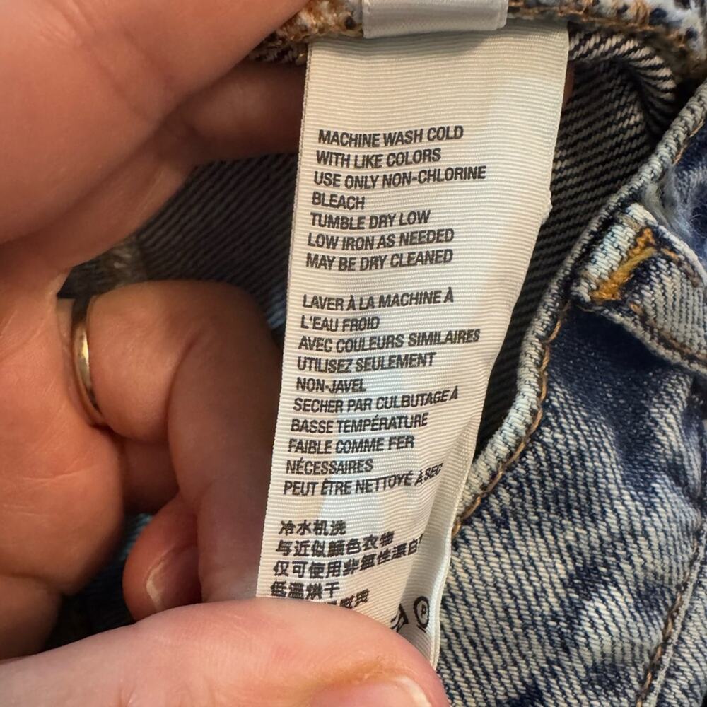 NWT FP We The Free Georgine CRVY Distressed Mom Jean in West End Blue Plus Sz 35 - Picture 14 of 15